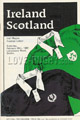 Ireland v Scotland 1982 rugby  Programme