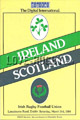 Ireland v Scotland 1984 rugby  Programme