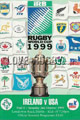 Ireland v USA 1999 rugby  Programmes