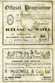 Ireland v Wales 1948 rugby  Programmes