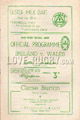 Ireland v Wales 1950 rugby  Programme
