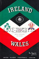 Ireland v Wales 1964 rugby  Programme