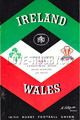 Ireland v Wales 1966 rugby  Programme