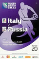 Italy v Russia 2011 rugby  Programmes