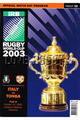 Italy v Tonga 2003 rugby  Programme