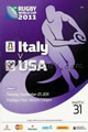 Italy v USA 2011 rugby  Programmes