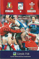 Italy v Wales 2001 rugby  Programmes