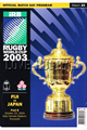 Japan v Fiji 2003 rugby  Programme