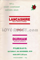 Lancashire Durham 1976 memorabilia