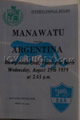 Manawatu v Argentina 1979 rugby  Programme