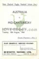 Mid-Canterbury Australia 1964 memorabilia
