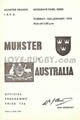 Munster v Australia 1976 rugby  Programme