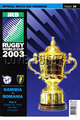Namibia v Romania 2003 rugby  Programme