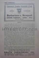 Newport v Barbarians 1946 rugby  Programme