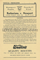 Newport v Barbarians 1955 rugby  Programme