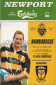 Newport v Barbarians 1994 rugby  Programmes