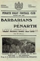 Penarth v Barbarians 1949 rugby  Programme