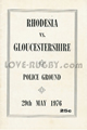 Rhodesia Gloucestershire 1976 memorabilia