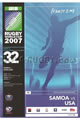 Samoa v USA 2007 rugby  Programmes