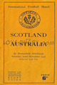 Scotland v Australia 1947 rugby  Programmes