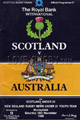 Scotland v Australia 1988 rugby  Programme
