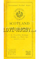 Scotland v England 1925 rugby  Programmes
