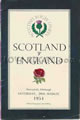 Scotland v England 1954 rugby  Programmes