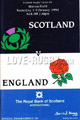 Scotland v England 1994 rugby  Programme