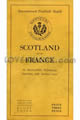 Scotland v France 1929 rugby  Programme