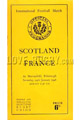 Scotland v France 1948 rugby  Programme