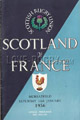 Scotland v France 1956 rugby  Programmes