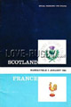 Scotland v France 1964 rugby  Programmes