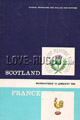 Scotland v France 1968 rugby  Programme