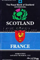 Scotland v France 1992 rugby  Programmes