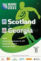 Scotland v Georgia 2011 rugby  Programme