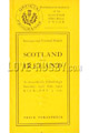 Scotland v Ireland 1922 rugby  Programme