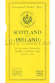 Scotland v Ireland 1924 rugby  Programme