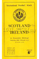 Scotland v Ireland 1953 rugby  Programmes
