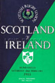 Scotland v Ireland 1955 rugby  Programme