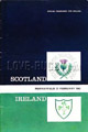 Scotland v Ireland 1963 rugby  Programme