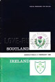 Scotland v Ireland 1965 rugby  Programme