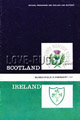 Scotland v Ireland 1967 rugby  Programmes