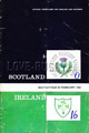 Scotland v Ireland 1969 rugby  Programme