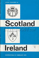 Scotland v Ireland 1971 rugby  Programme
