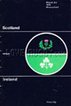 Scotland v Ireland 1979 rugby  Programme