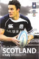 Scotland v Italy 2011 rugby  Programme