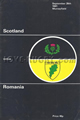 Scotland v Romania 1981 rugby  Programme