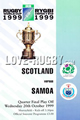 Scotland v Samoa 1999 rugby  Programmes