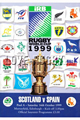 Scotland v Spain 1999 rugby  Programme