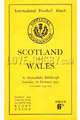 Scotland v Wales 1953 rugby  Programme